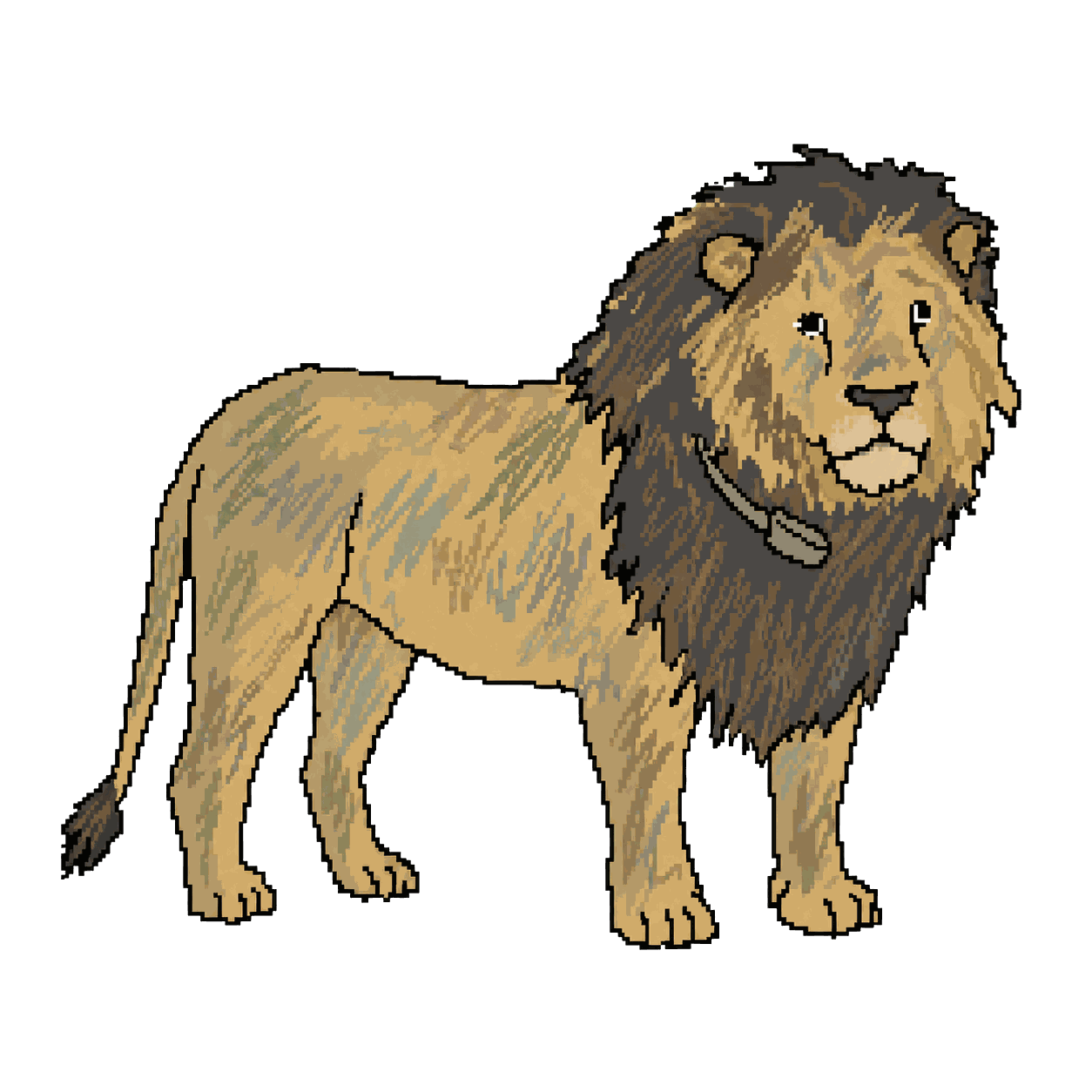 Archive portrait of Cecil, African lion.