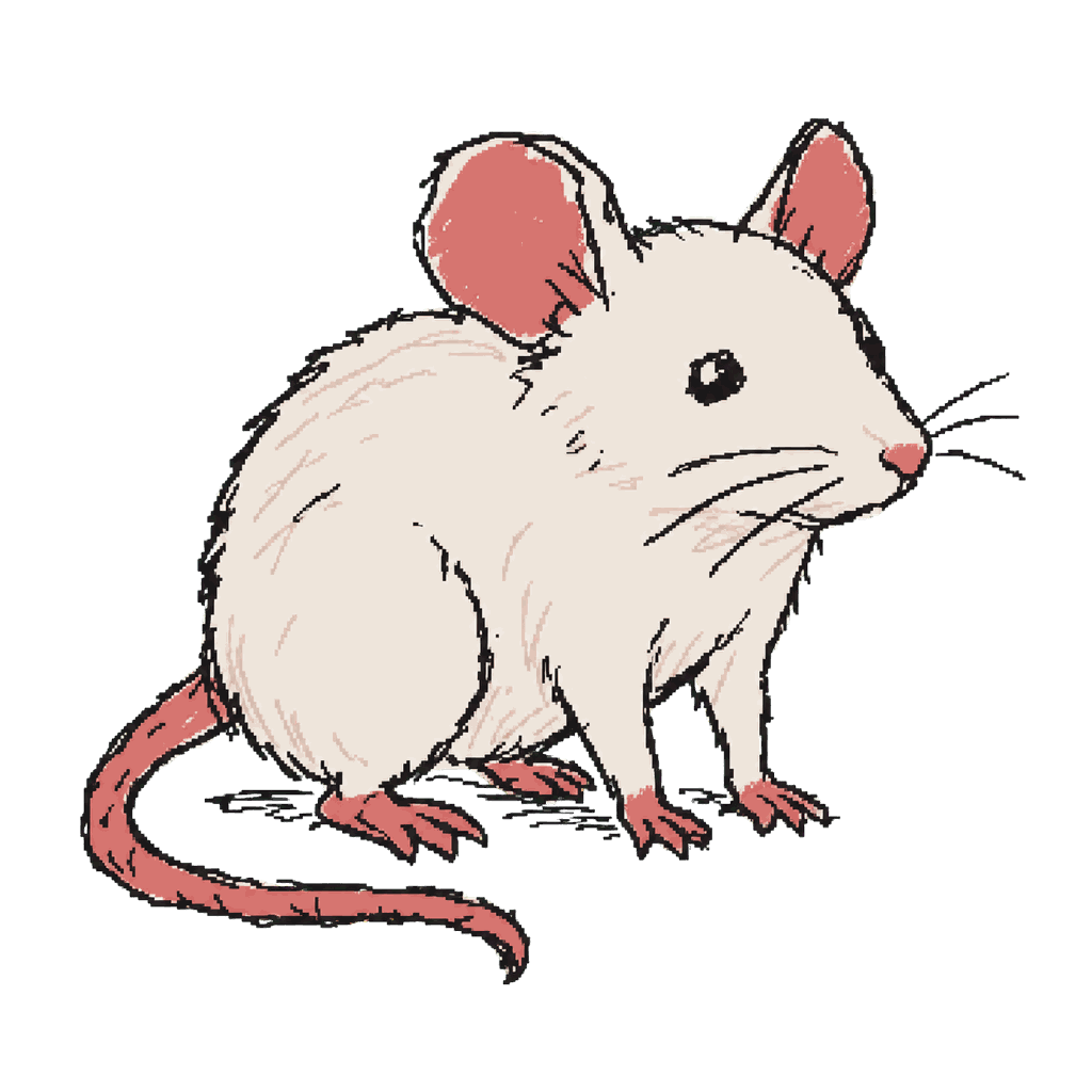 Archive illustration of Laska, Laboratory mouse.