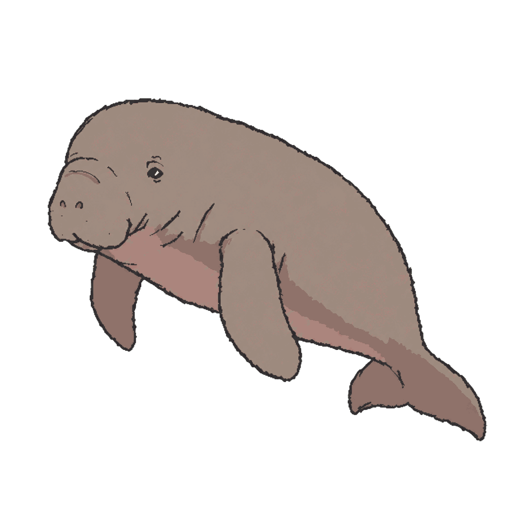 Archive portrait of Marium, Dugong.