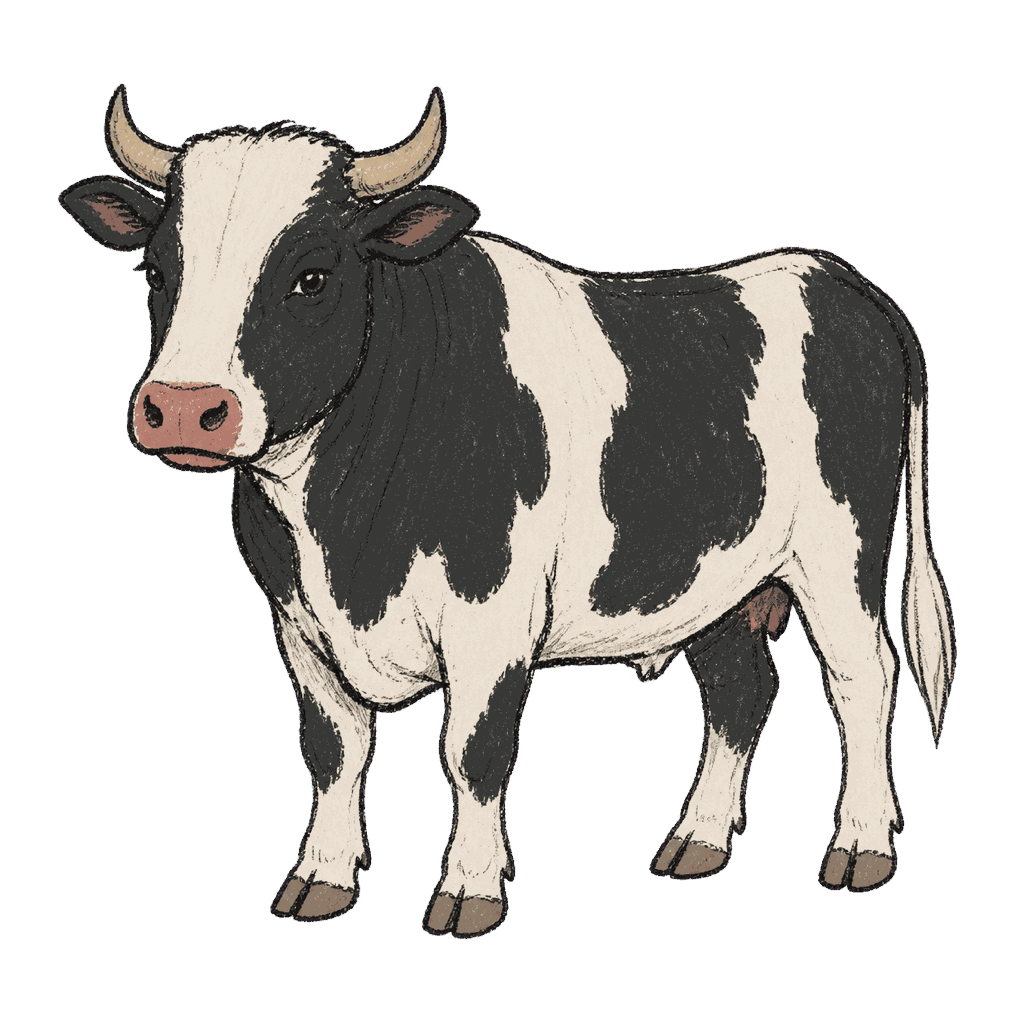 Archive portrait of Shambo, Friesian bull.
